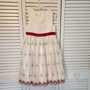 American Princess Cream and Red Formal Dress